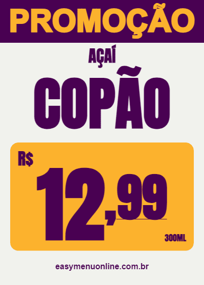 Cartaz Acaiteria